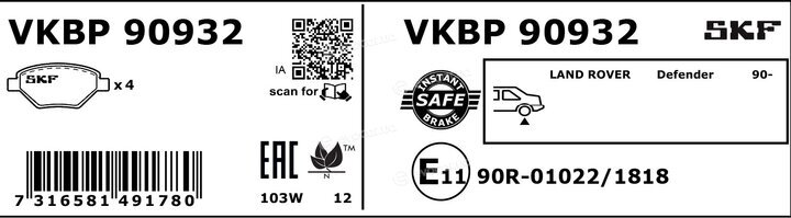 SKF VKBP 90932