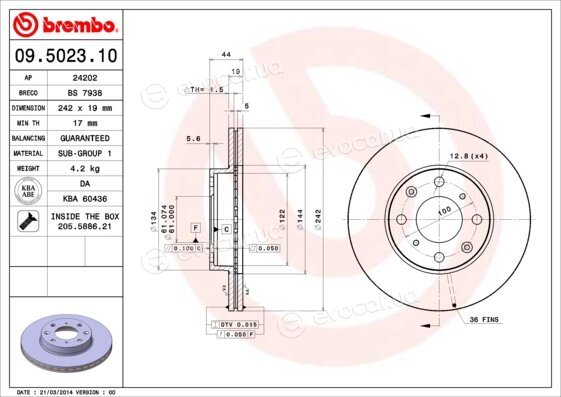 Brembo 09.5023.10