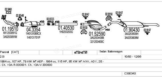 MTS C380343003201