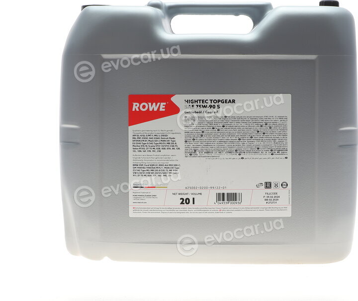 Rowe 25002-0200-99