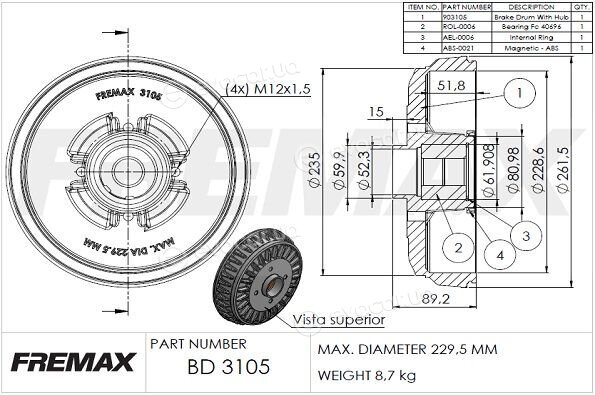 Fremax BD-3105