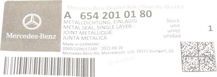 Mercedes-Benz A654 201 01 80