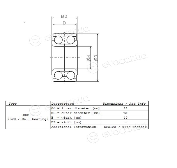 NSK ZA-38BWD26E1CA6-01LB