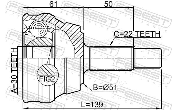 Febest 1510-001