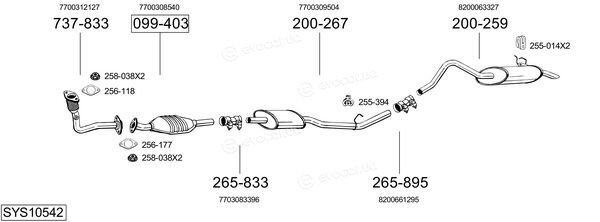 Bosal SYS10542