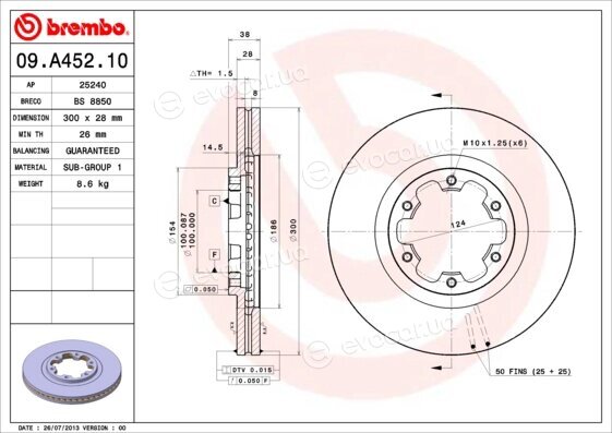 Brembo 09.A452.10