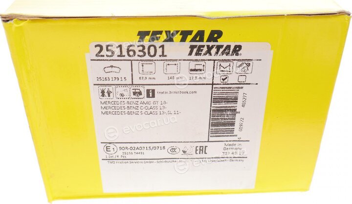 Textar 2516301