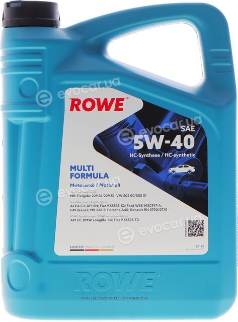 Rowe 20138-0040-99
