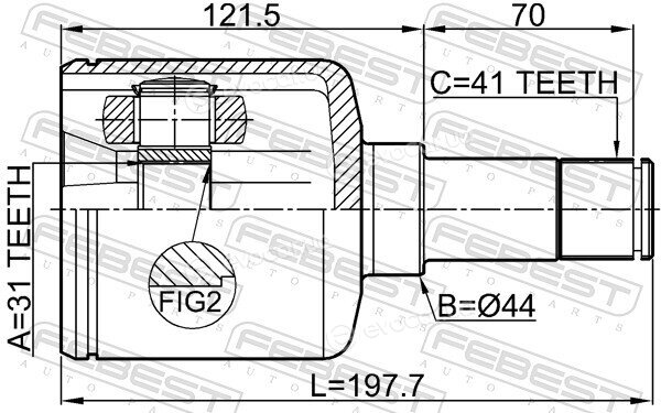 Febest 2111-TRD9LH
