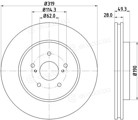 Hella Pagid 8DD 355 114-981