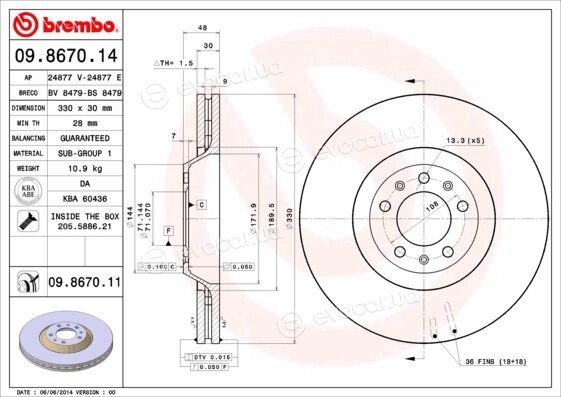 Brembo 09.8670.11