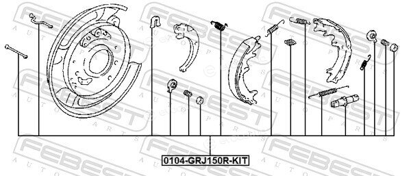 Febest 0104-GRJ150R-KIT