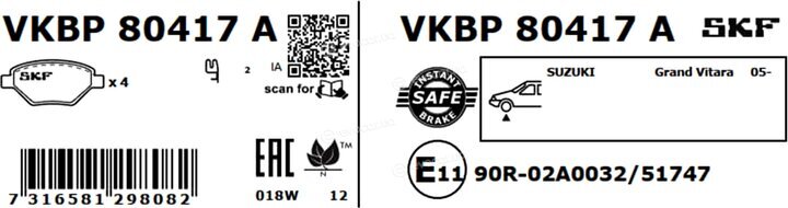 SKF VKBP 80417 A