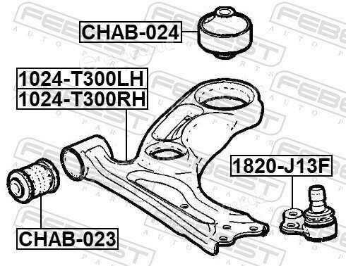 Febest 1024-T300LH