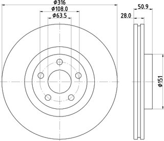 Hella Pagid 8DD 355 133-101