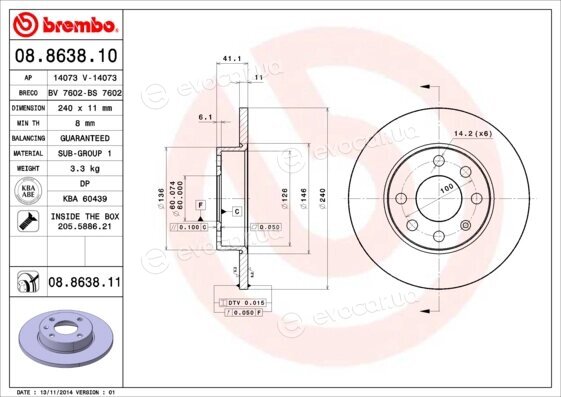 Brembo 08.8638.11