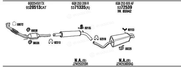 Walker / Fonos VWH16105AA