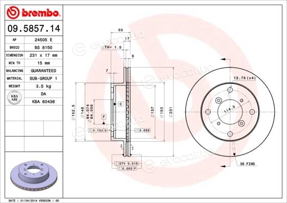 Brembo 09.5857.14