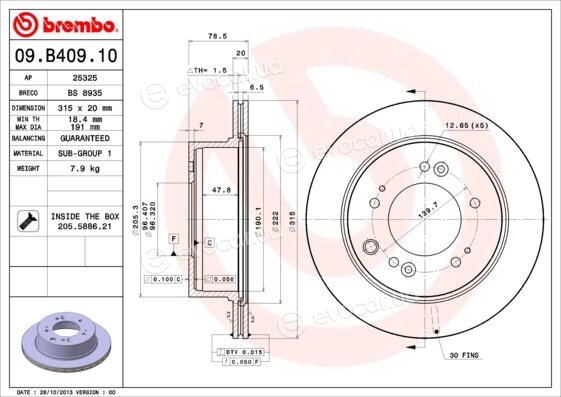 Brembo 09.B409.10