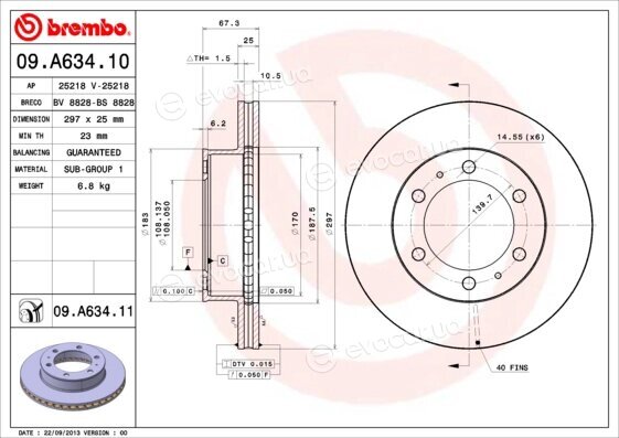 Brembo 09.A634.10