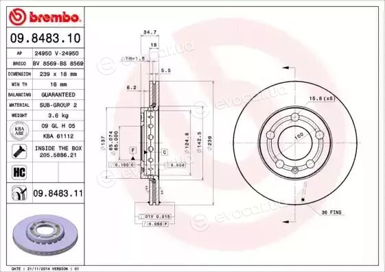 Brembo 09.8483.10
