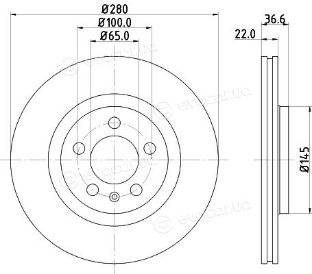 Hella Pagid 8DD 355 105-381