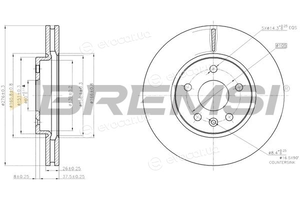 Bremsi CD7869V