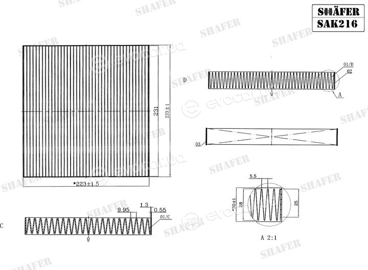 Shafer SAK216