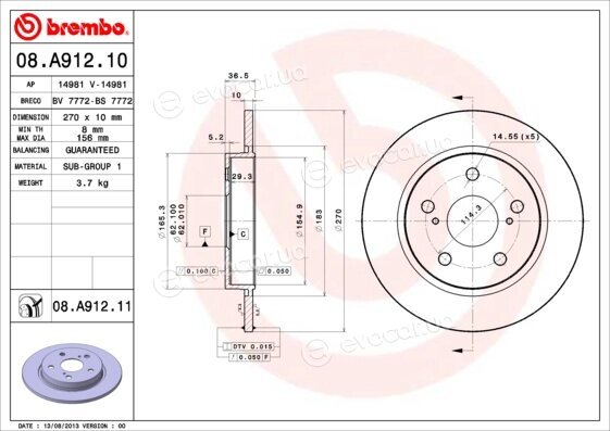 Brembo 08.A912.10