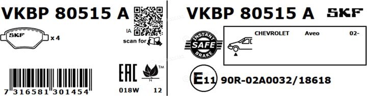 SKF VKBP 80515 A