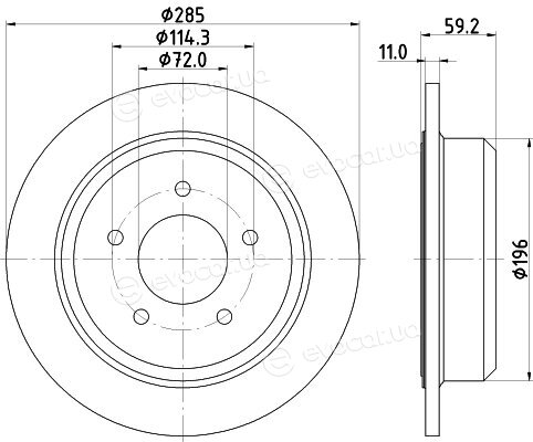 Hella Pagid 8DD 355 114-801