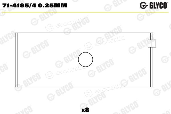 Glyco 71-4185/4 0.25mm