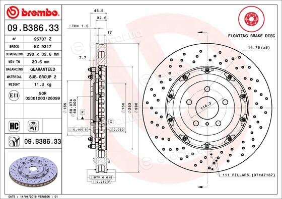 Brembo 09.B386.33