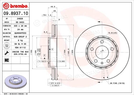 Brembo 09.8937.10