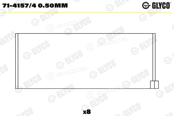 Glyco 71-4157/4 0.50mm