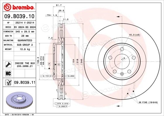 Brembo 09.B039.11