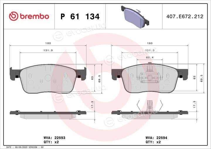 Brembo P 61 134