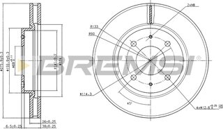 Bremsi CD7845V