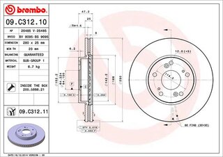 Brembo 09.C312.11