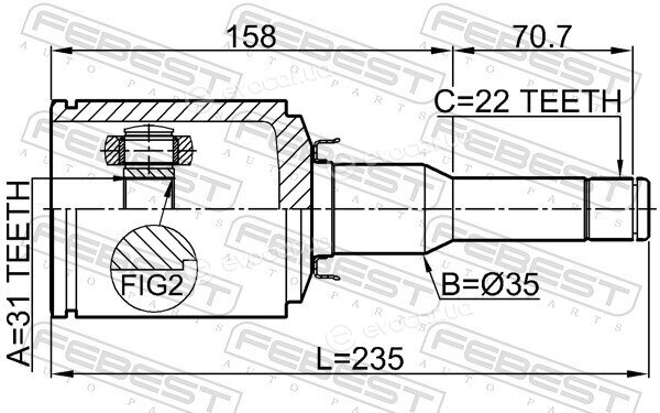 Febest 1011-J300ATLH