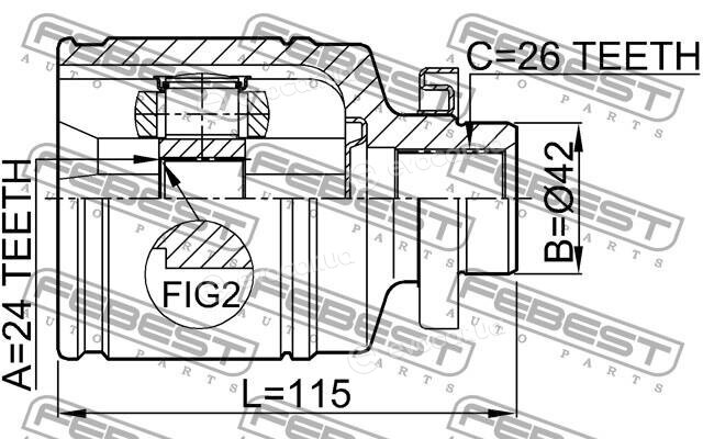 Febest 2211-NS20RH