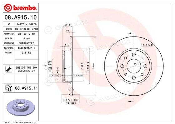 Brembo 08.A915.11
