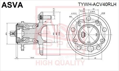 Asva TYWH-ACV40RLH