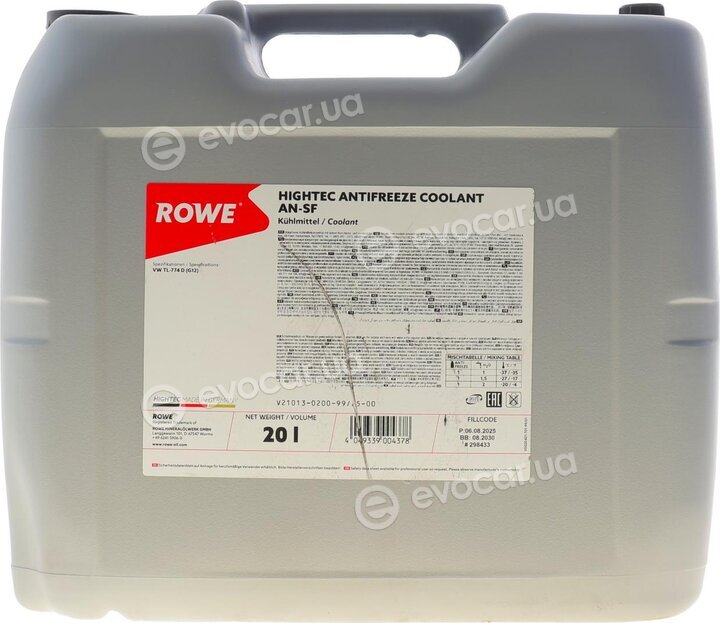 Rowe 21013-0200-99