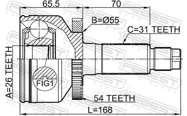 Febest 2210-CARA54
