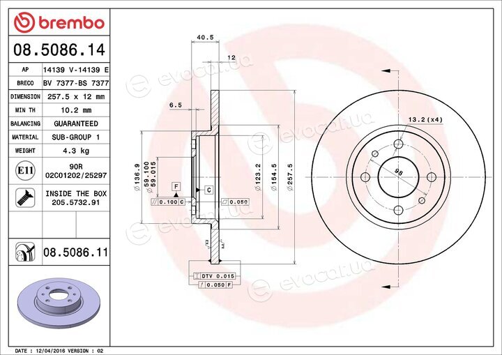 Brembo 08.5086.11