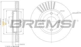 Bremsi CD7940V