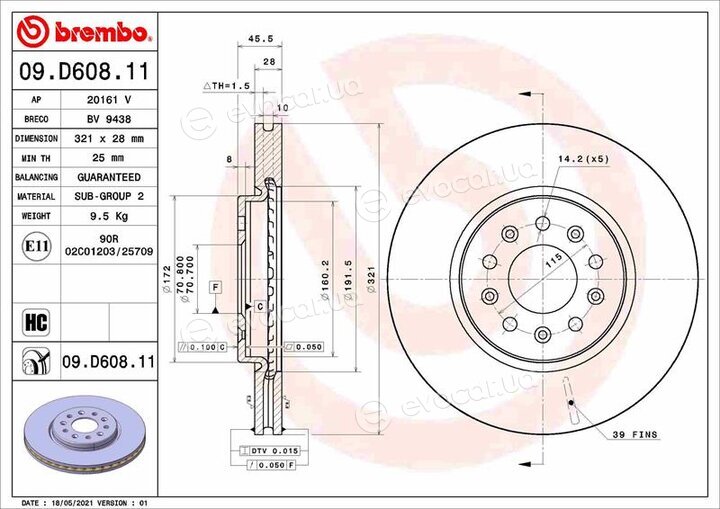 Brembo 09.D608.11