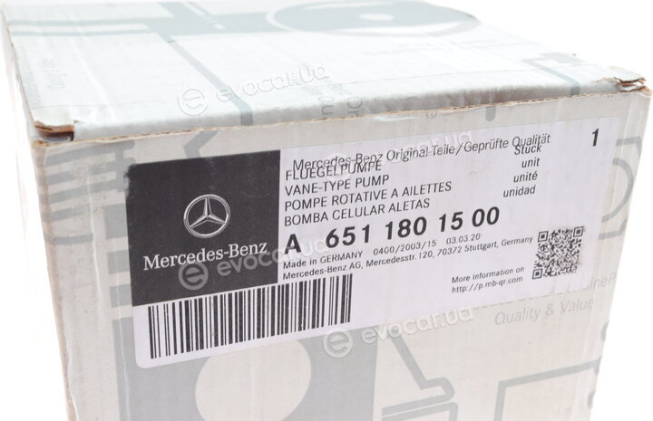 Mercedes-Benz A 651 180 15 00