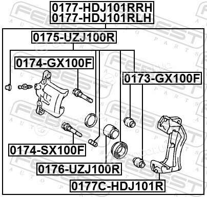 Febest 0177-HDJ101RLH